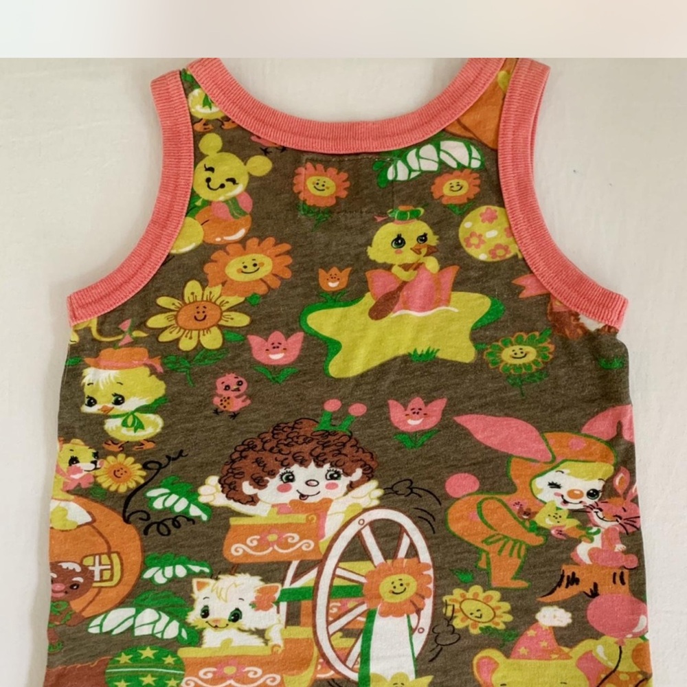 Kids Cartoon Print Tank Top - Multicolor